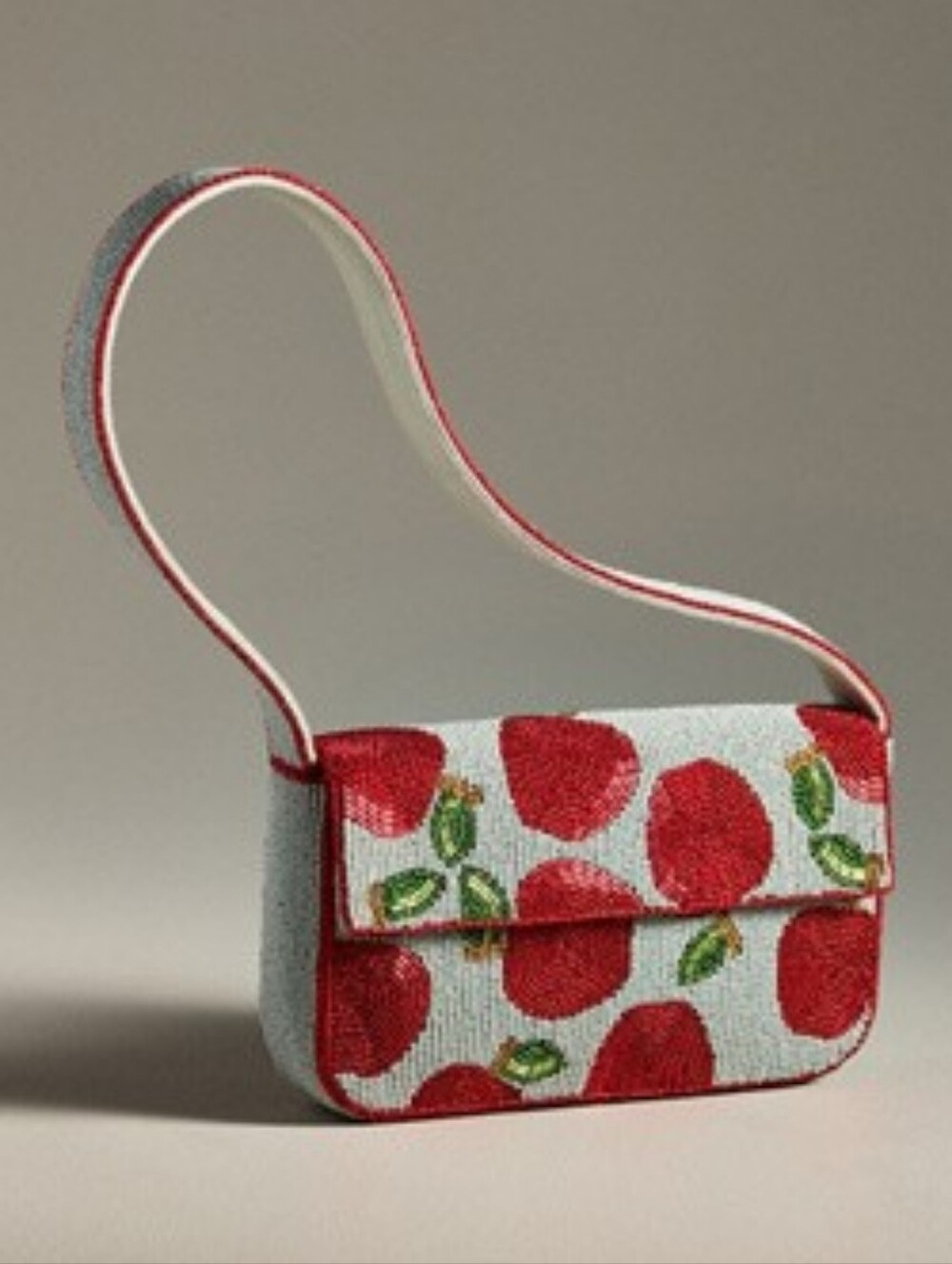 Anthro The Fiona Beaded Bag: Food & Drink Edition Apple